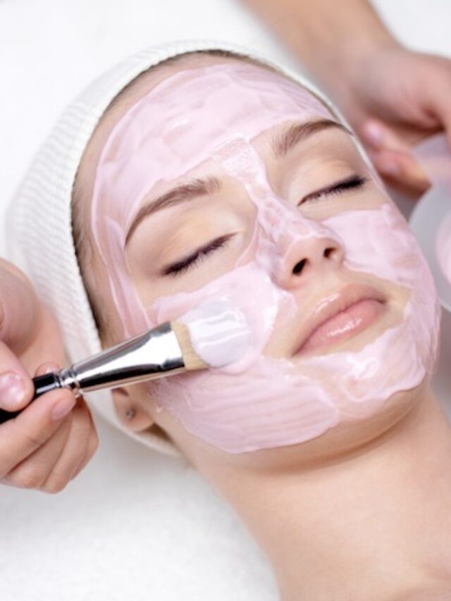 facial pink mask